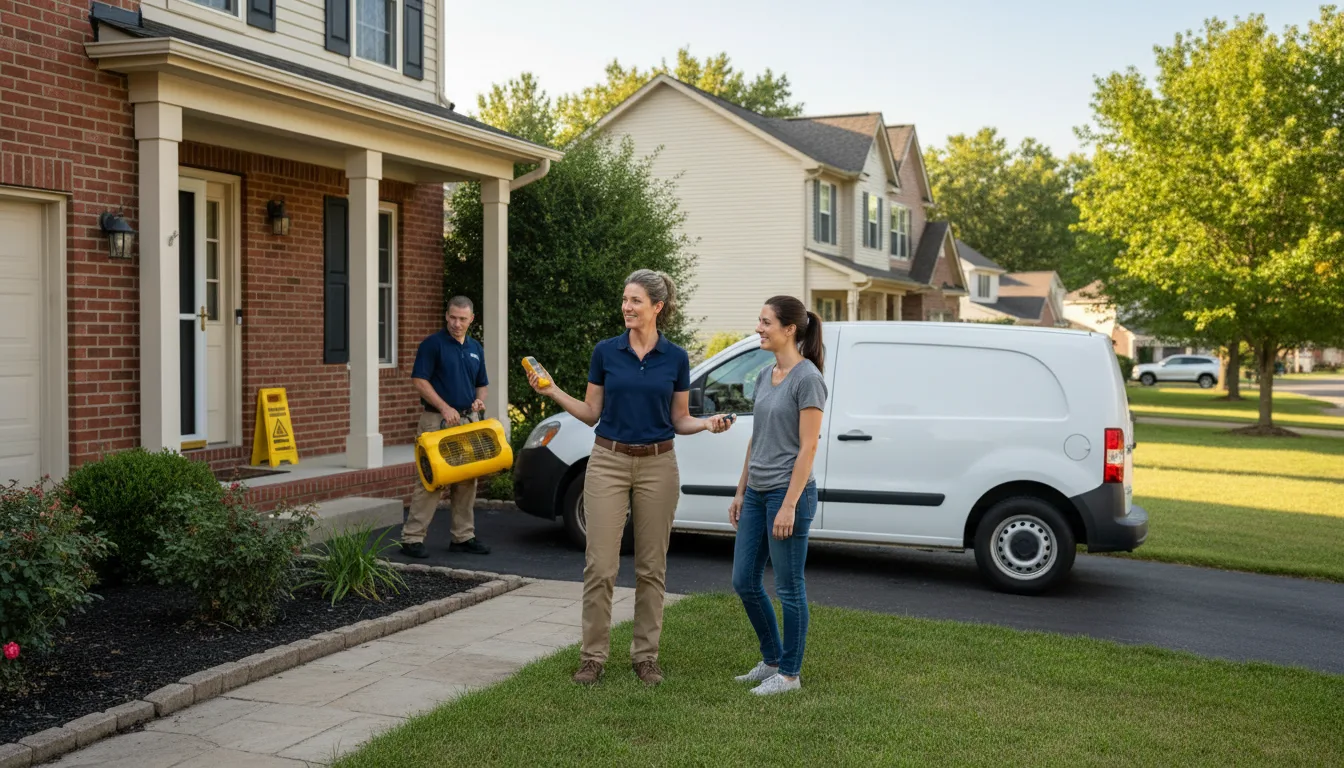 Residential water damage restoration in Stillman Valley, IL